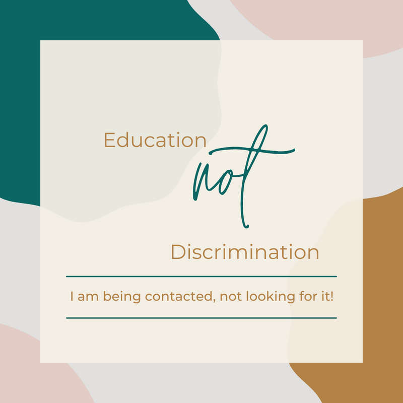 Education NOT Discrimination